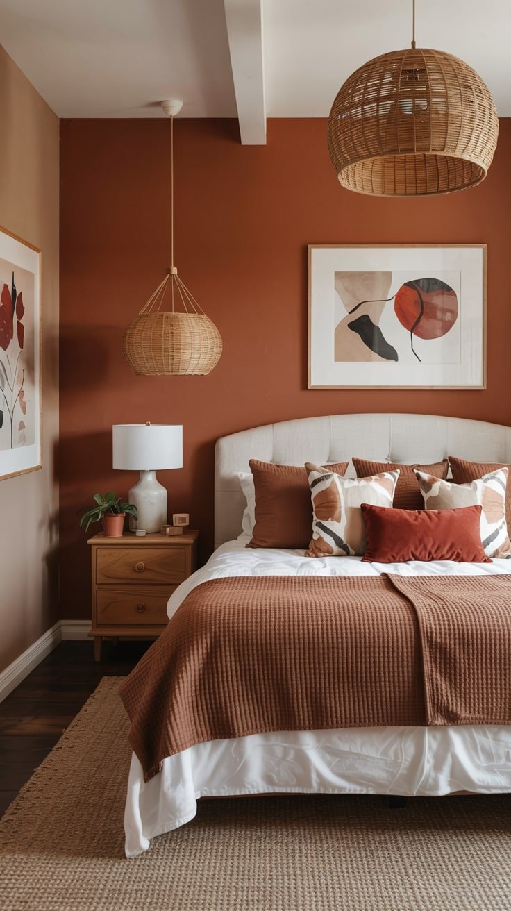 Burnt Sienna and Beige