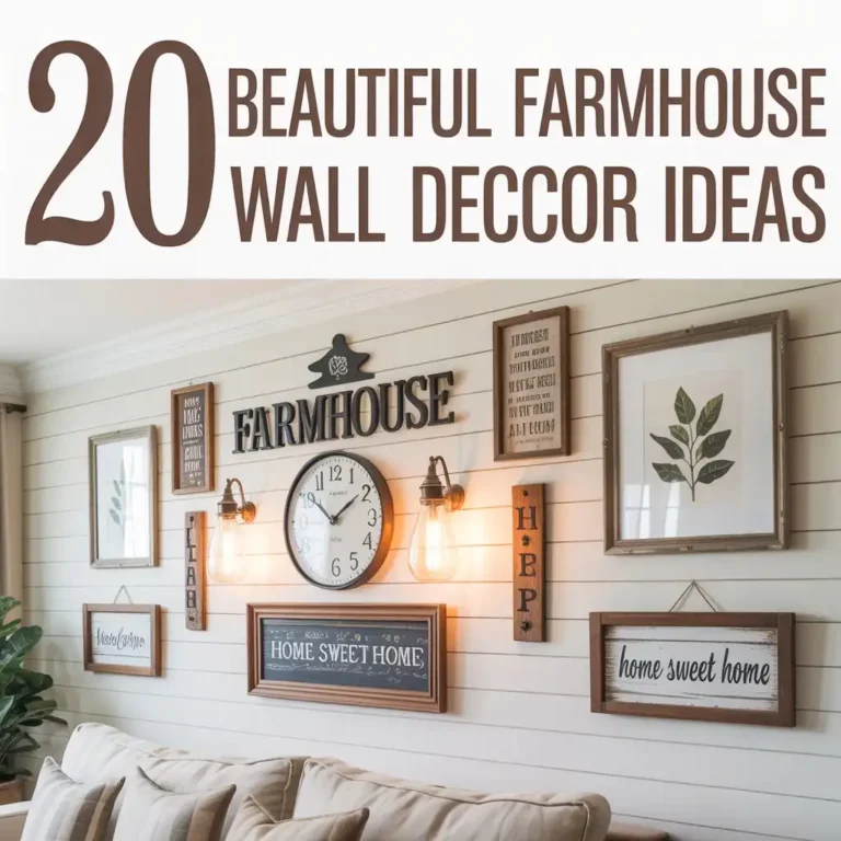 Transform Your Home with These 20 Beautiful Farmhouse Wall Decor Ideas