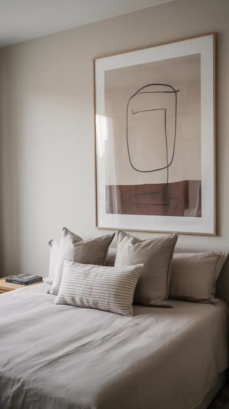 simple-artwork-in-a-minimalist-bedroom