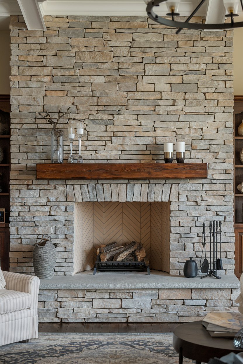 Floor-to-Ceiling Stone Elegance