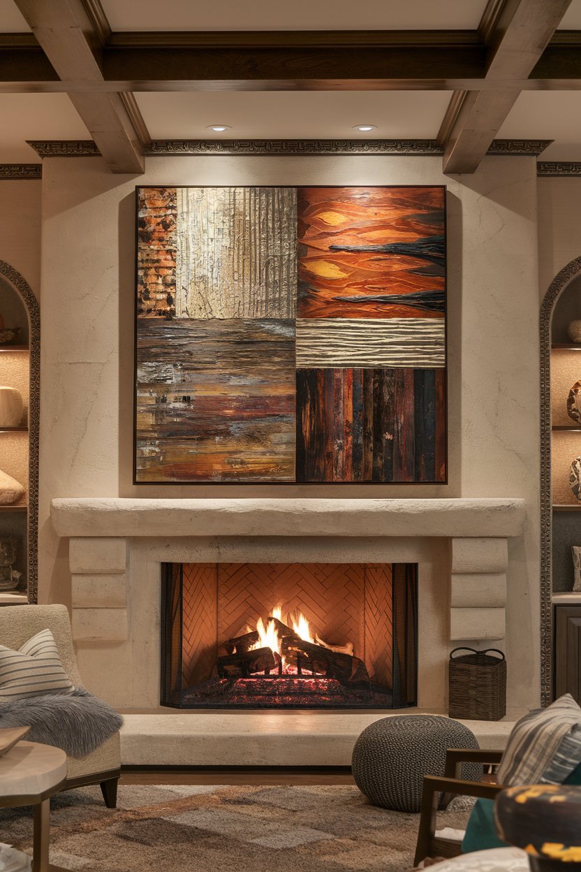 Two-Tone Fireplace Design