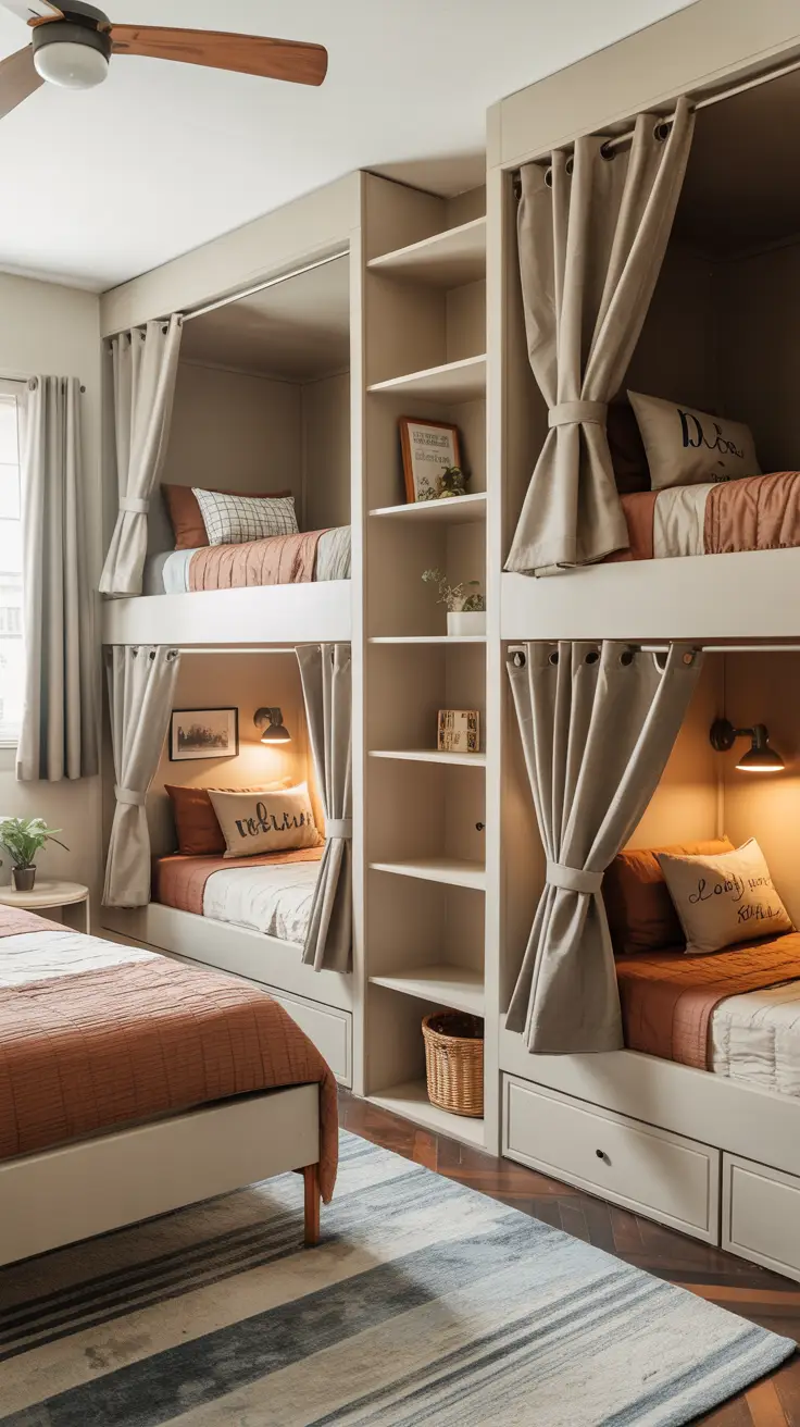 Bunk Cubbies for Privacy