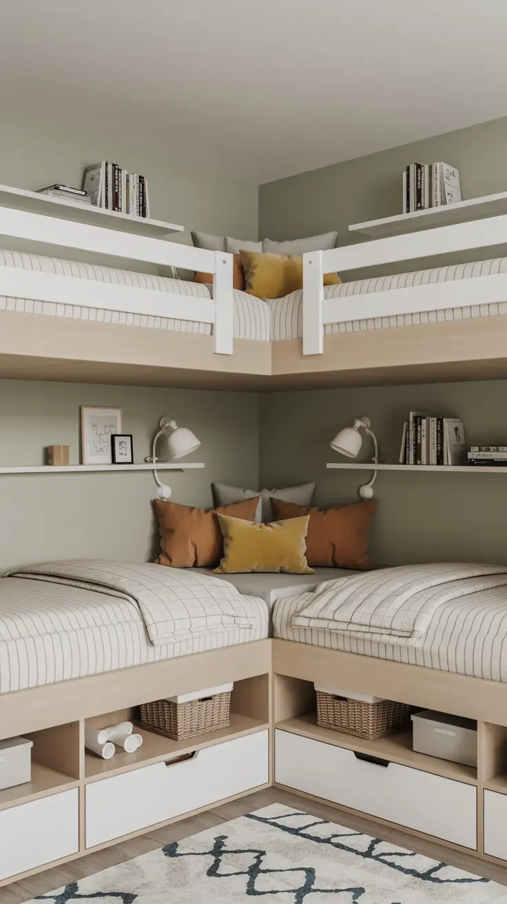 Corner Bunk Beds