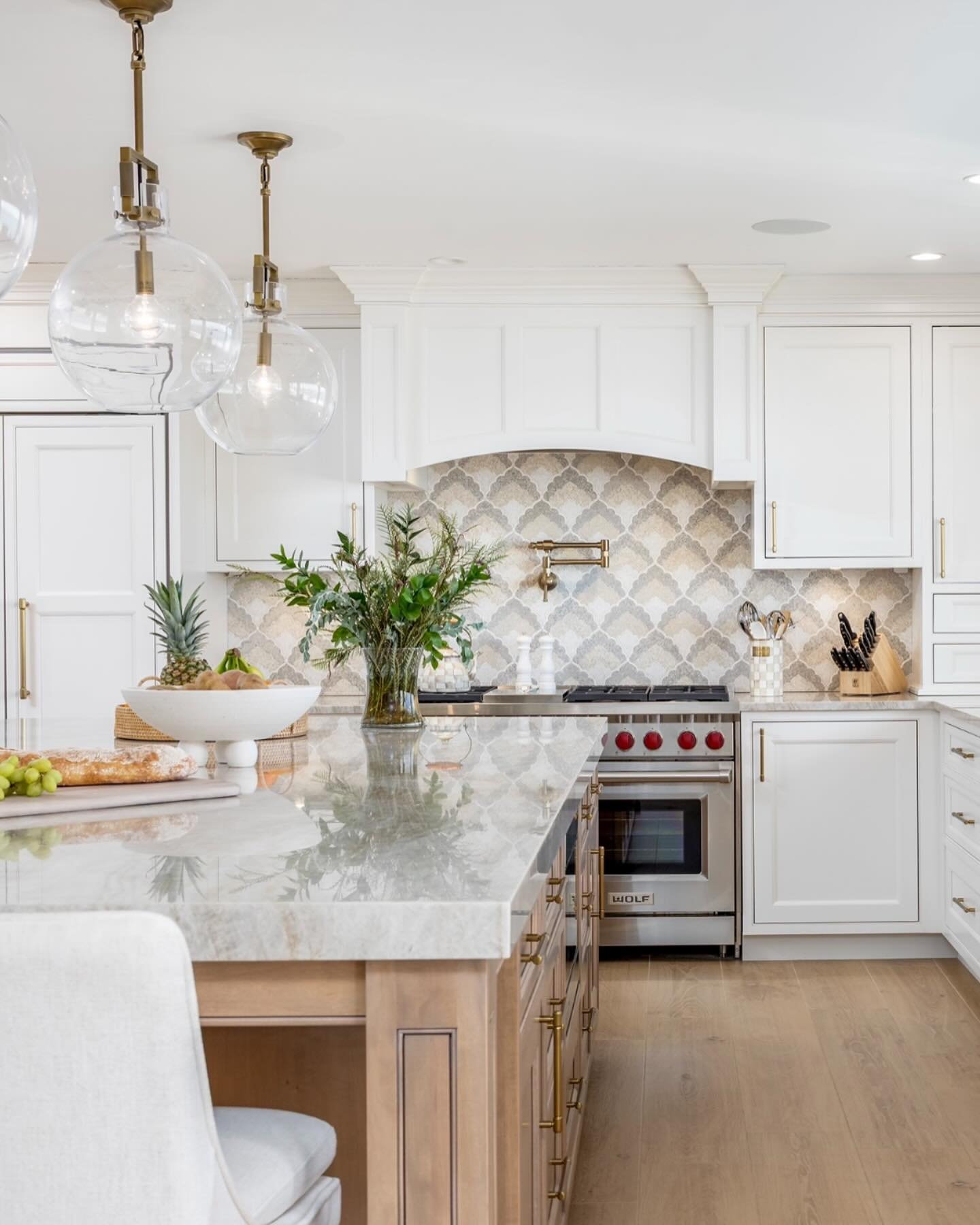 Island with Built-in Banquette