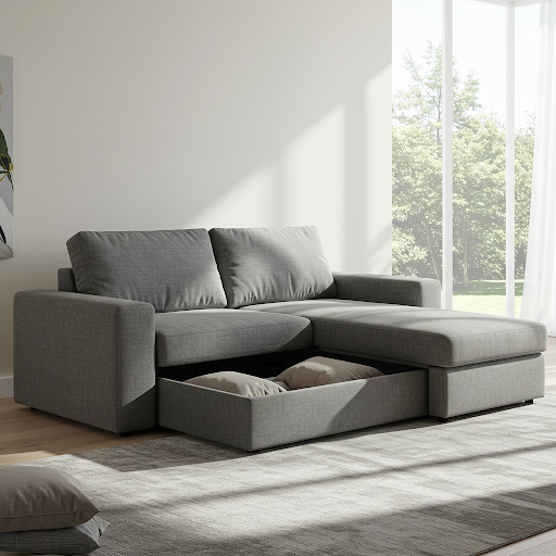 Sofa Beds with Storage Chaise