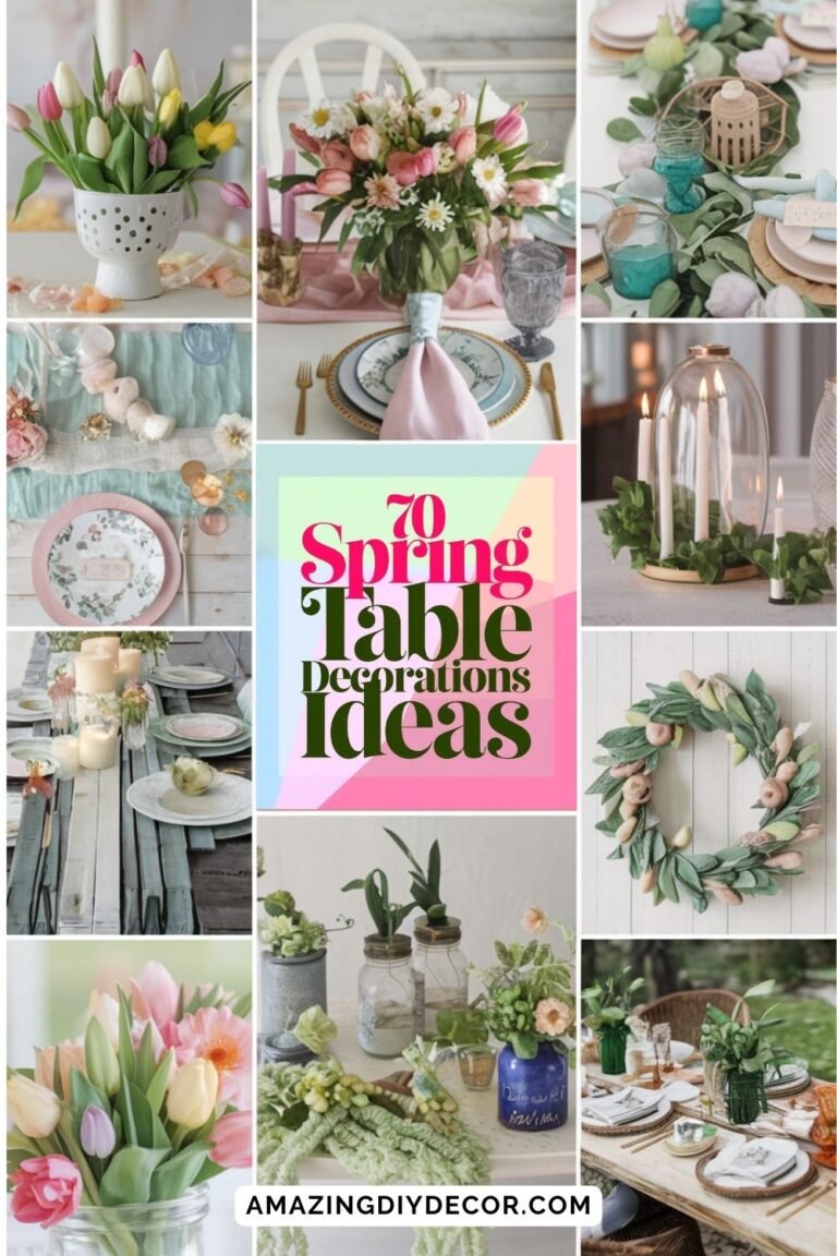 70 Gorgeous Spring Table Decorations to Refresh Your Space