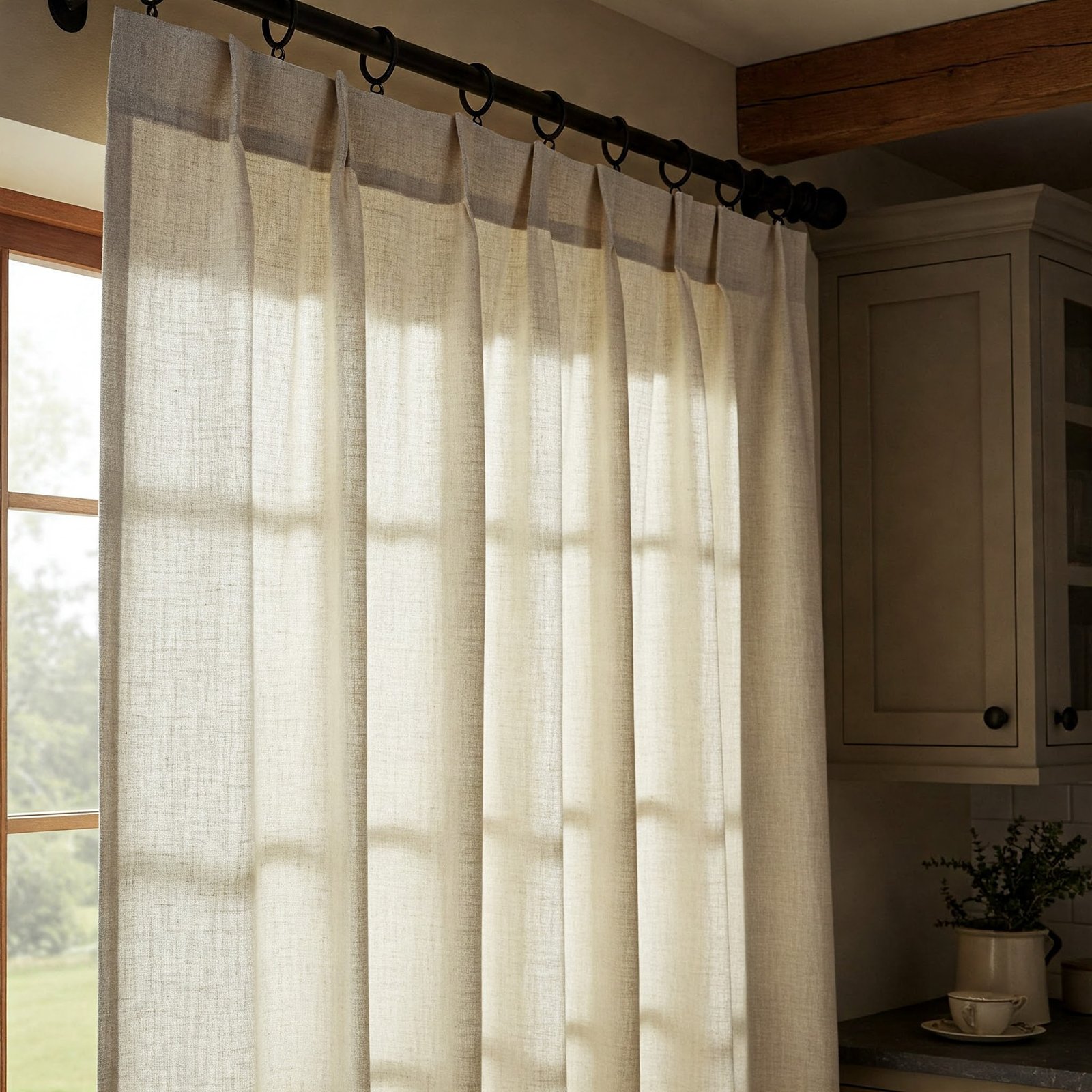 Tab-top curtains for a classic style