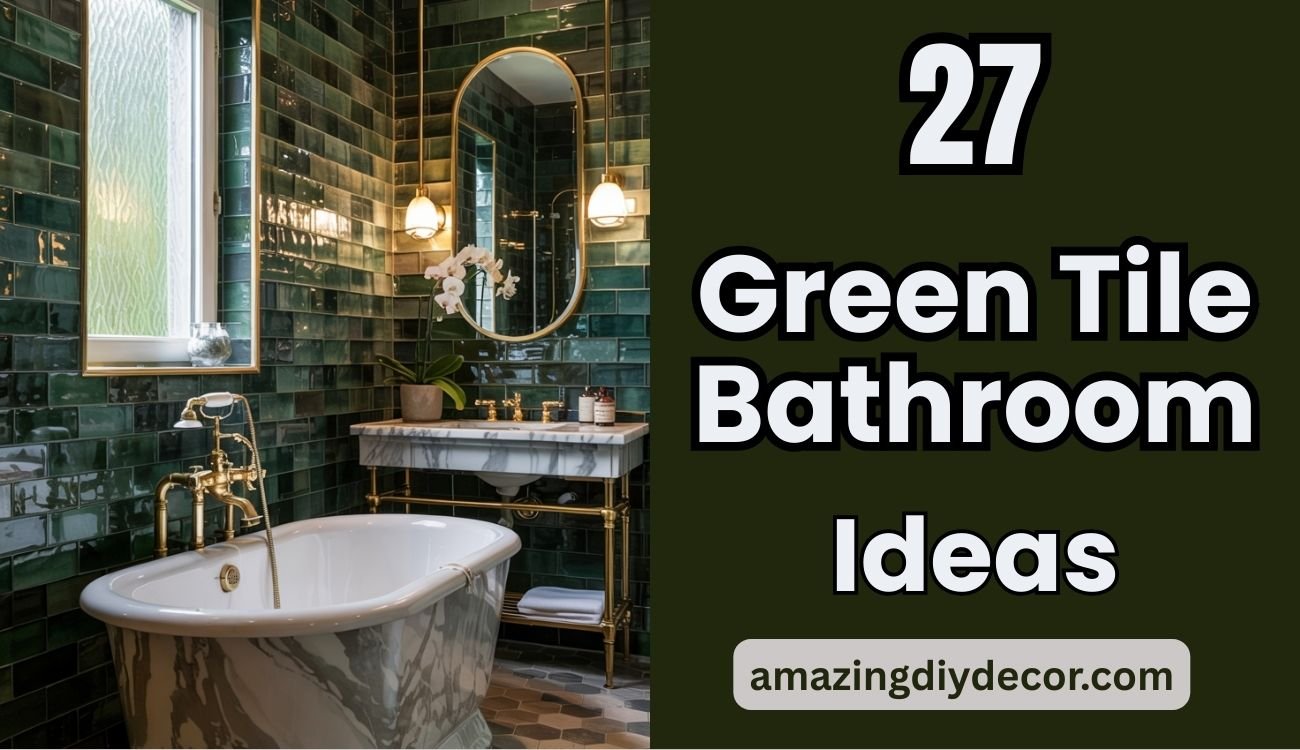 Green Tile Bathroom