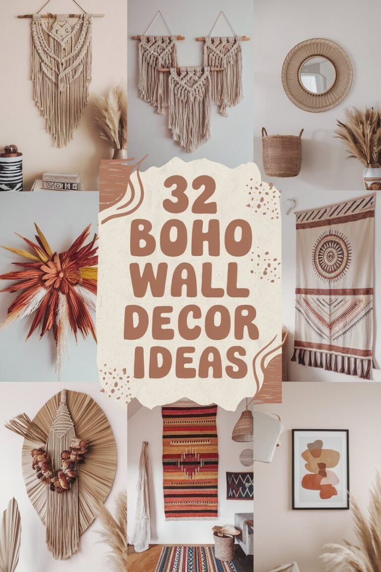 Boho Wall Decor: 31 Chic & Cozy Ideas to Elevate Your Space