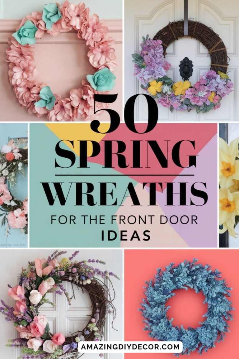 spring wreath for the front door