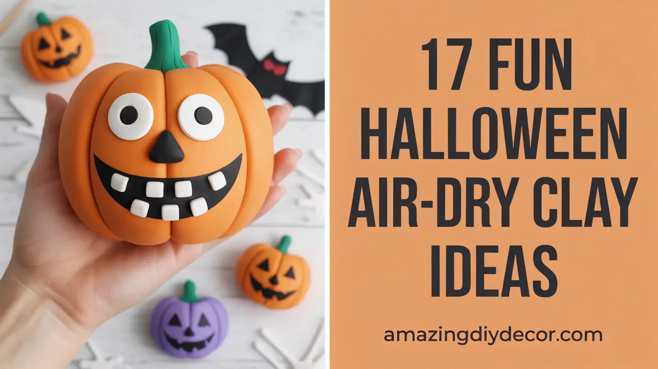 Fun Halloween Air-Dry Clay