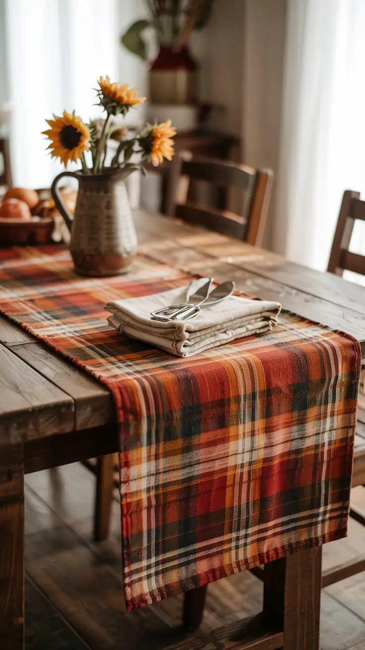 Plaid Table Runner