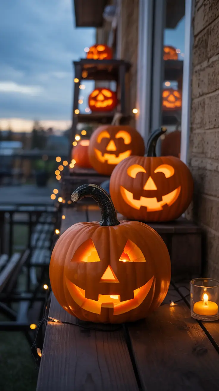 Carved (or Faux) Jack-o'-Lanterns