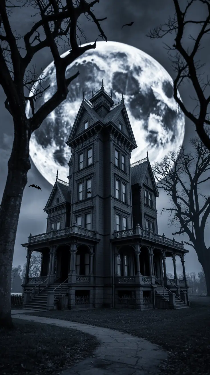 Haunted Mansion Silhouette