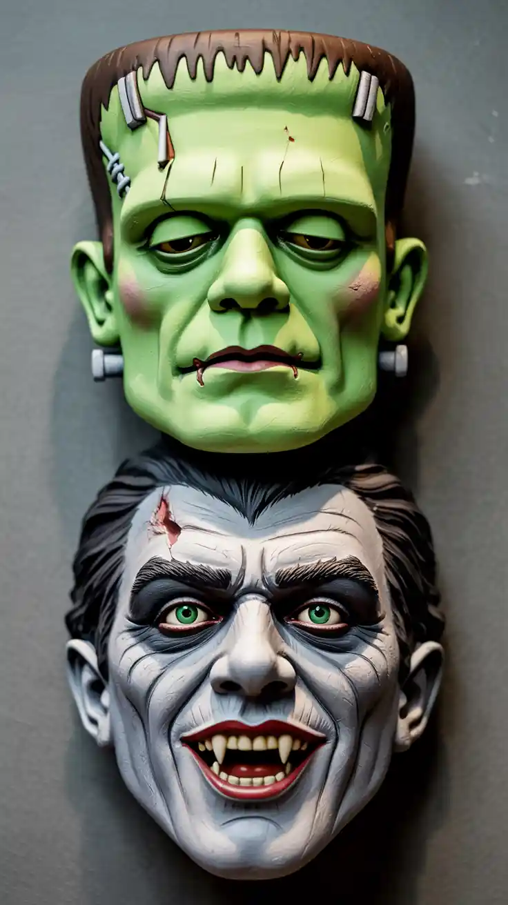 Monster Face Magnets
