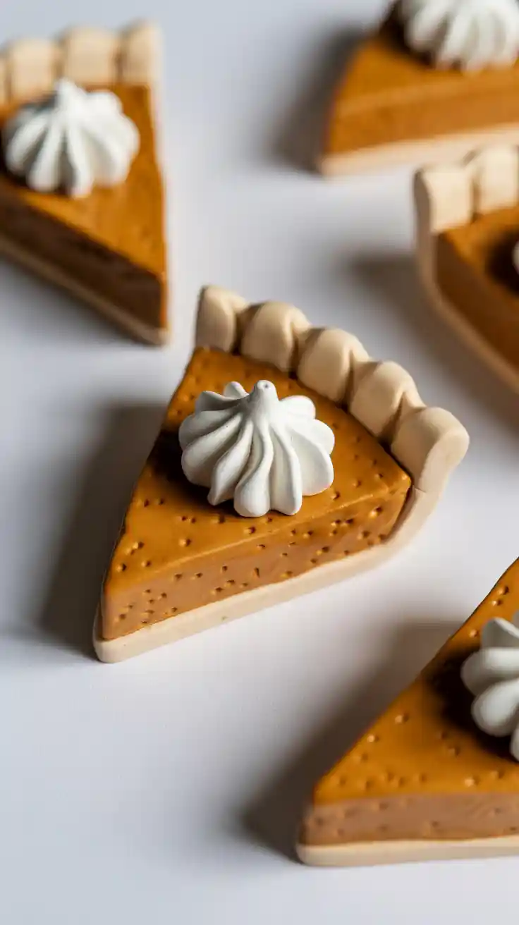Pumpkin Pie Slice Charms