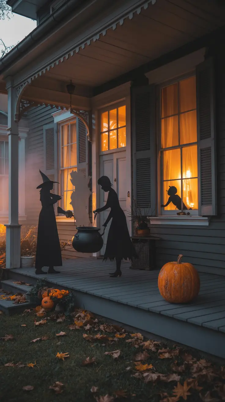 Spooky Window Silhouettes