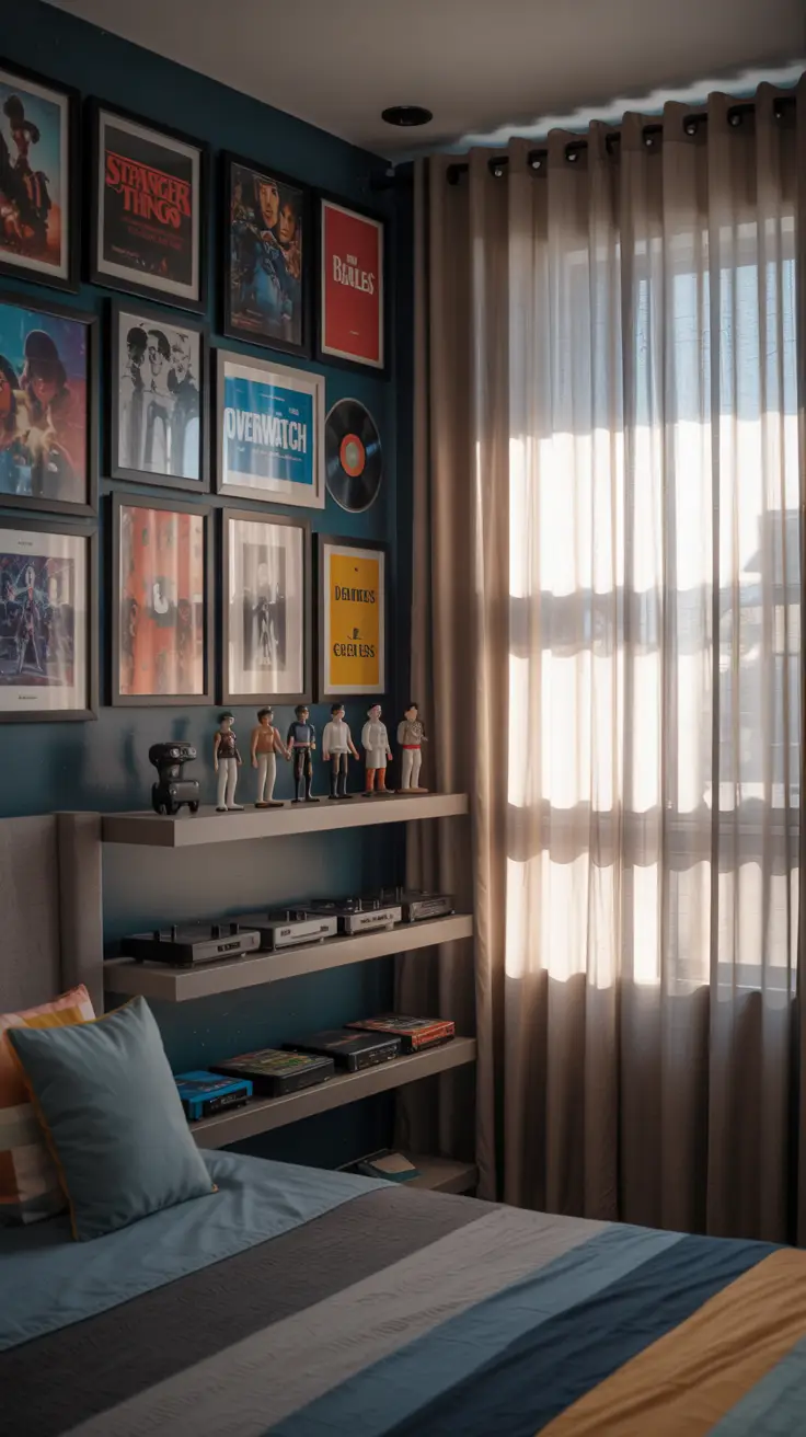 Pop Culture Theme Teenage Bedroom 