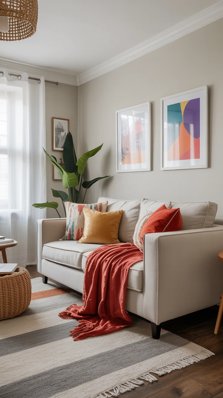 Neutral Palette with Pops of Color