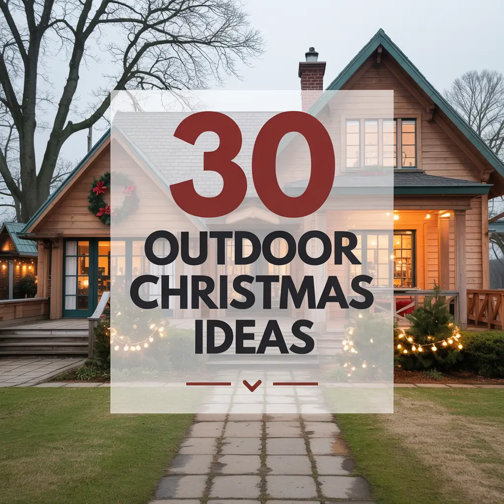 30 Outdoor Christmas Ideas
