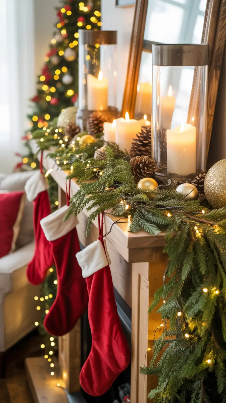 Cozy Fireplace Mantel Decor