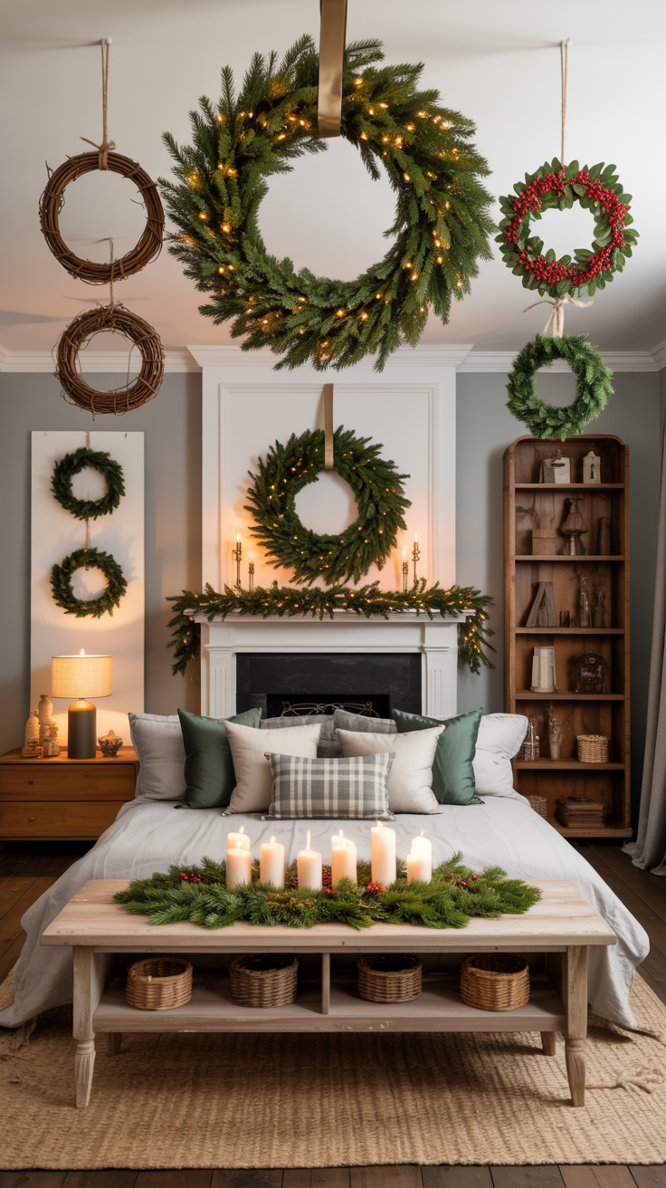 Holiday Wreaths Indoors