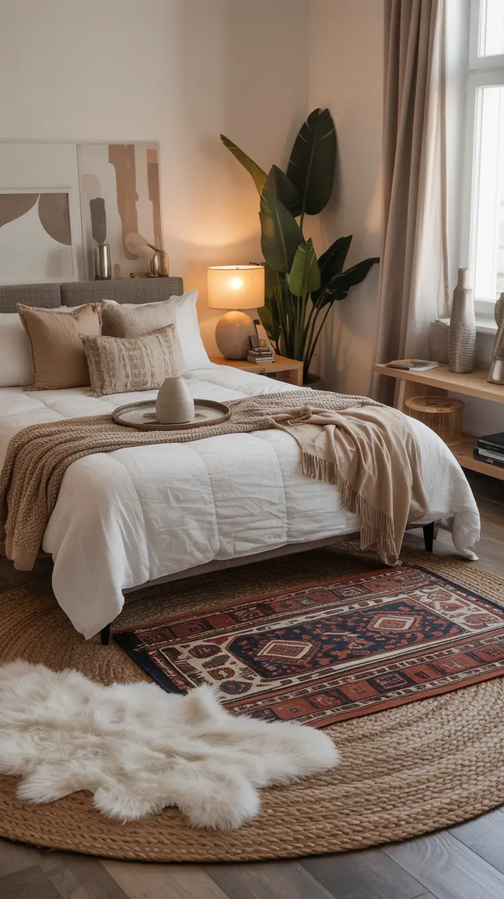Layering Rugs for Texture