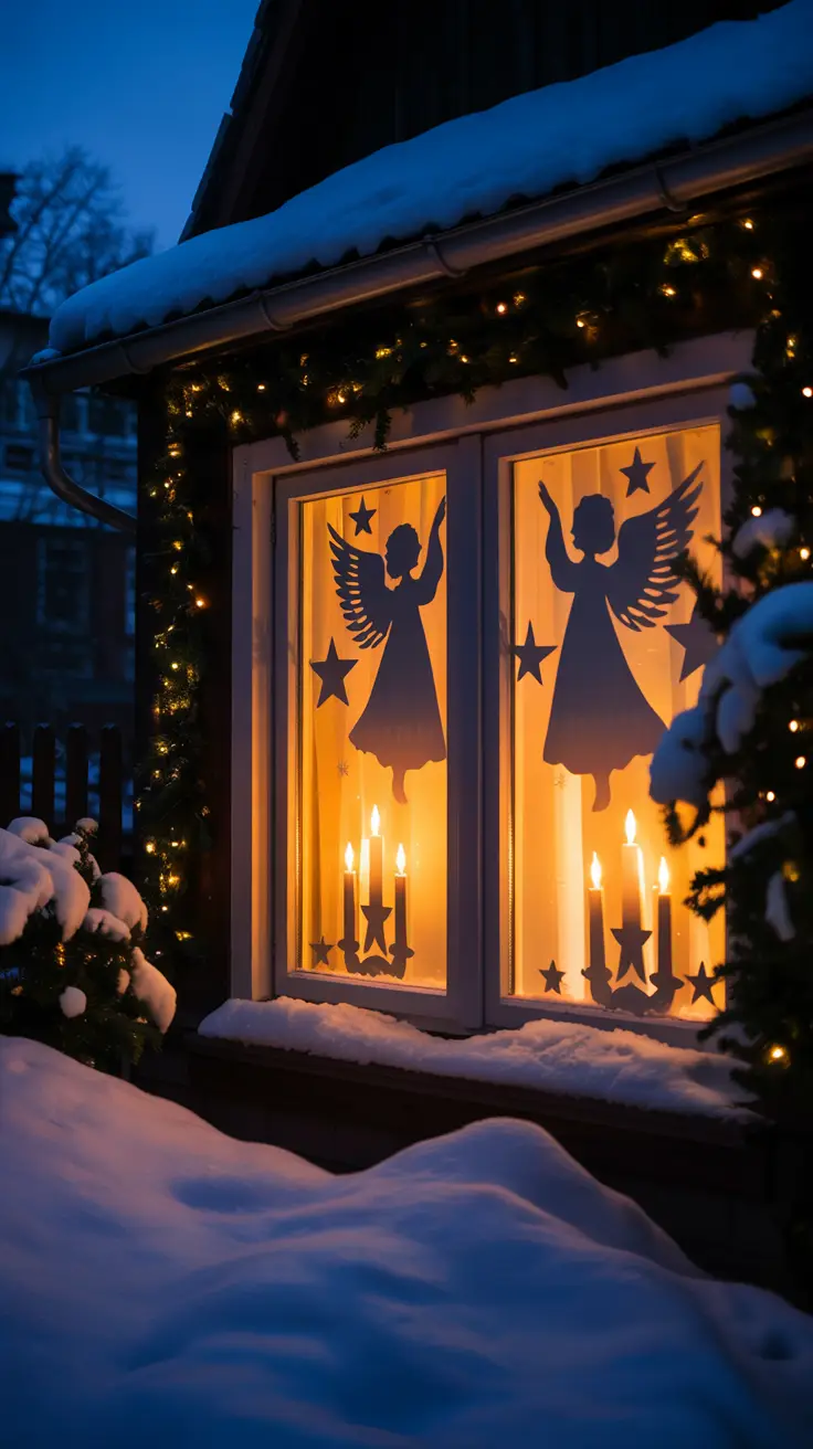 Glowing Christmas Window 