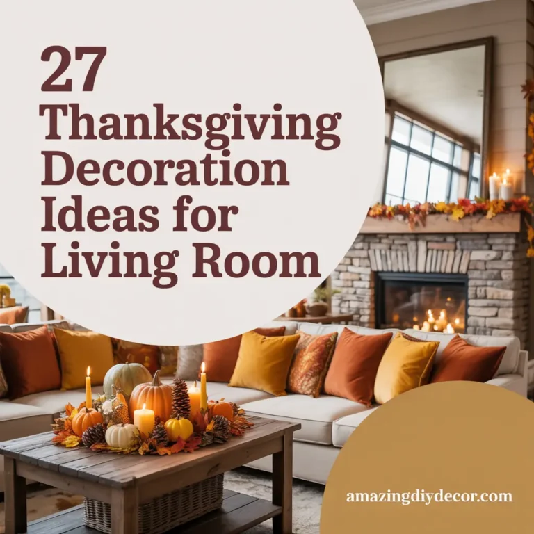 27 Thanksgiving Decoration Ideas For Living Room