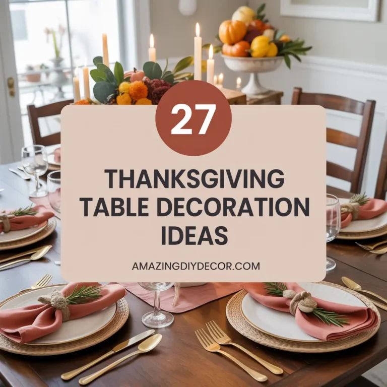 27 Thanksgiving Table Decoration Ideas
