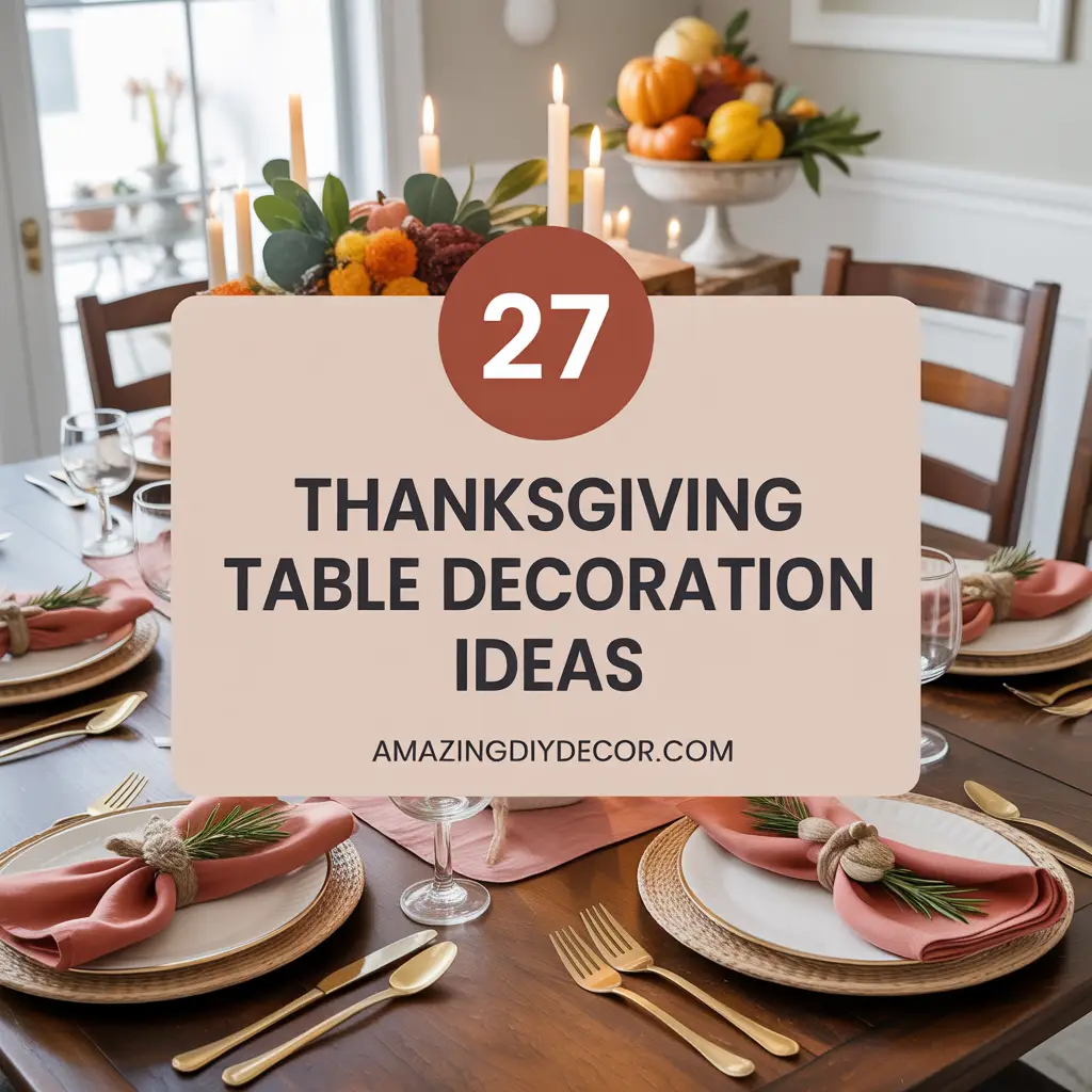 27 Thanksgiving Table Decoration Ideas