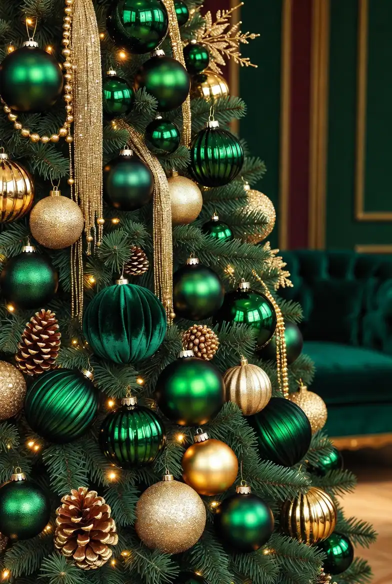 Emerald Green and Gold