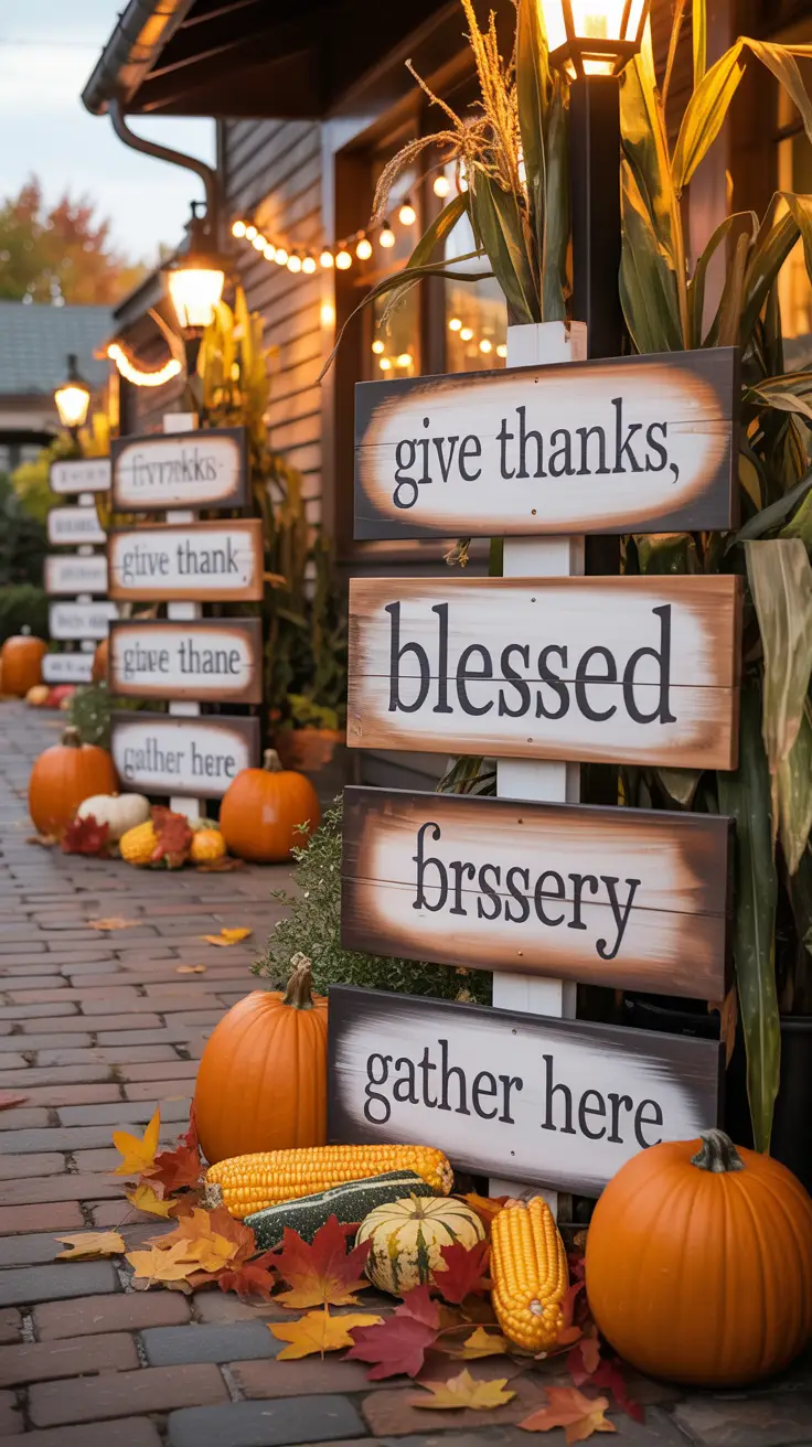 Spread Cheer with Festive Thanksgiving Yard Signs