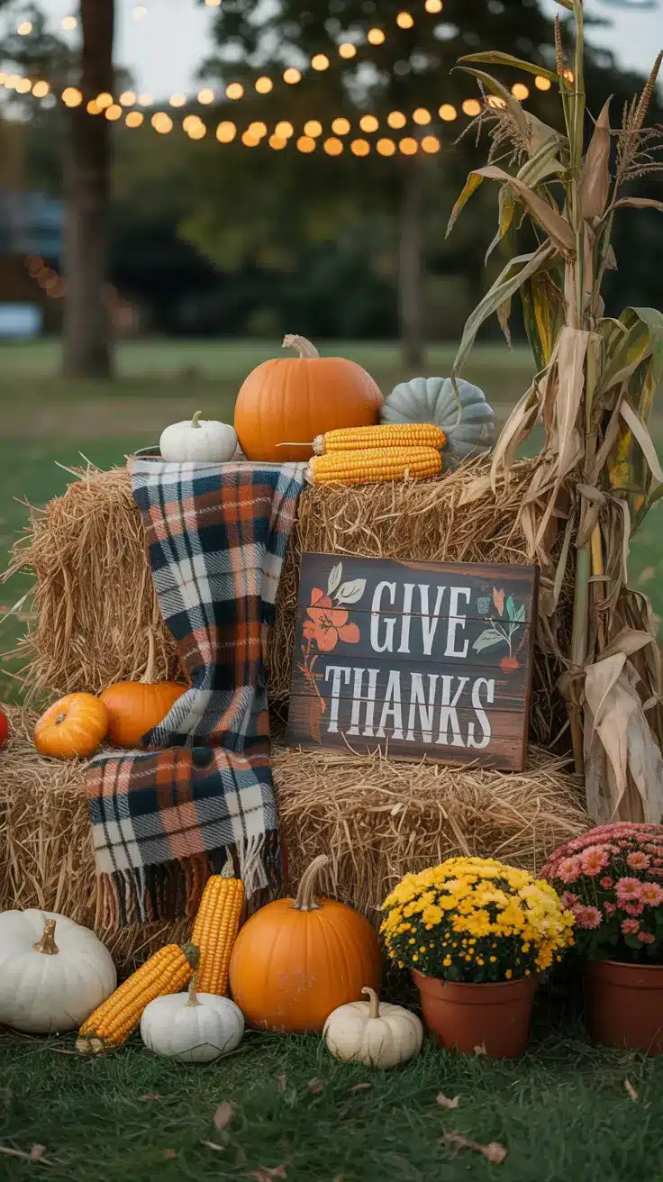 Create a Classic Harvest Hay Bale Display