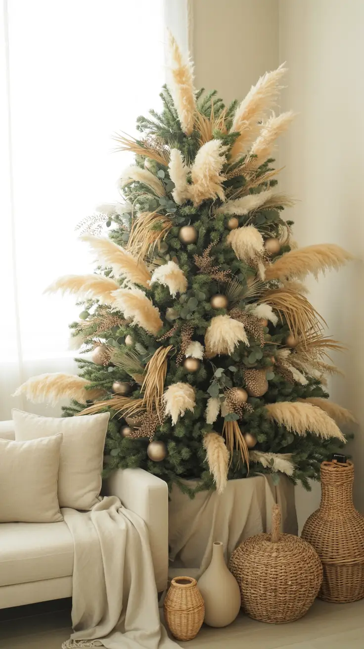 Pampas Grass and Neutral Tree