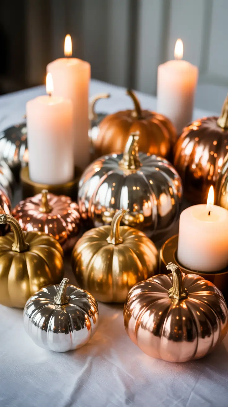 Metallic Pumpkin Glam