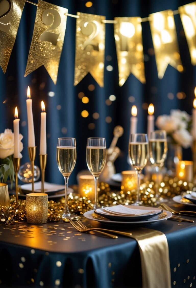 20 New Year’s Eve Table Decor Ideas For Elegant Celebrations