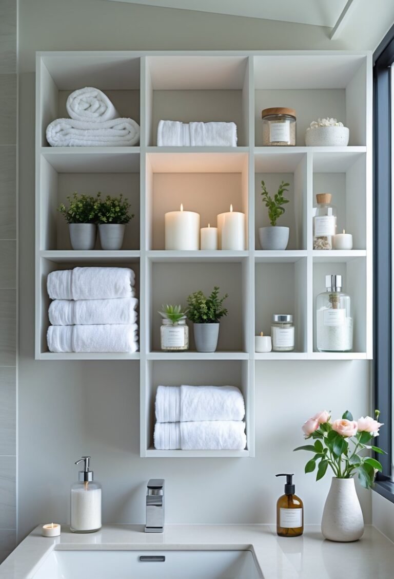 15 Bathroom Shelf Décor Ideas To Transform Your Space Easily