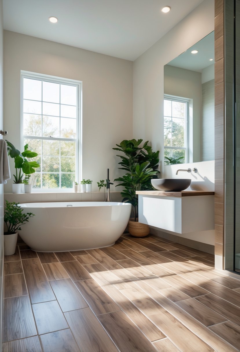 10 Bathroom Wooden Floor Ideas for Stylish and Durable Spaces